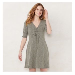 LC Lauren Conrad Print Fit & Flare Dress